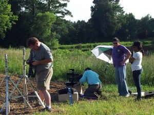 Film Crew Setting up